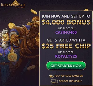 Royal Ace Casino - 25 No Deposit Bonus